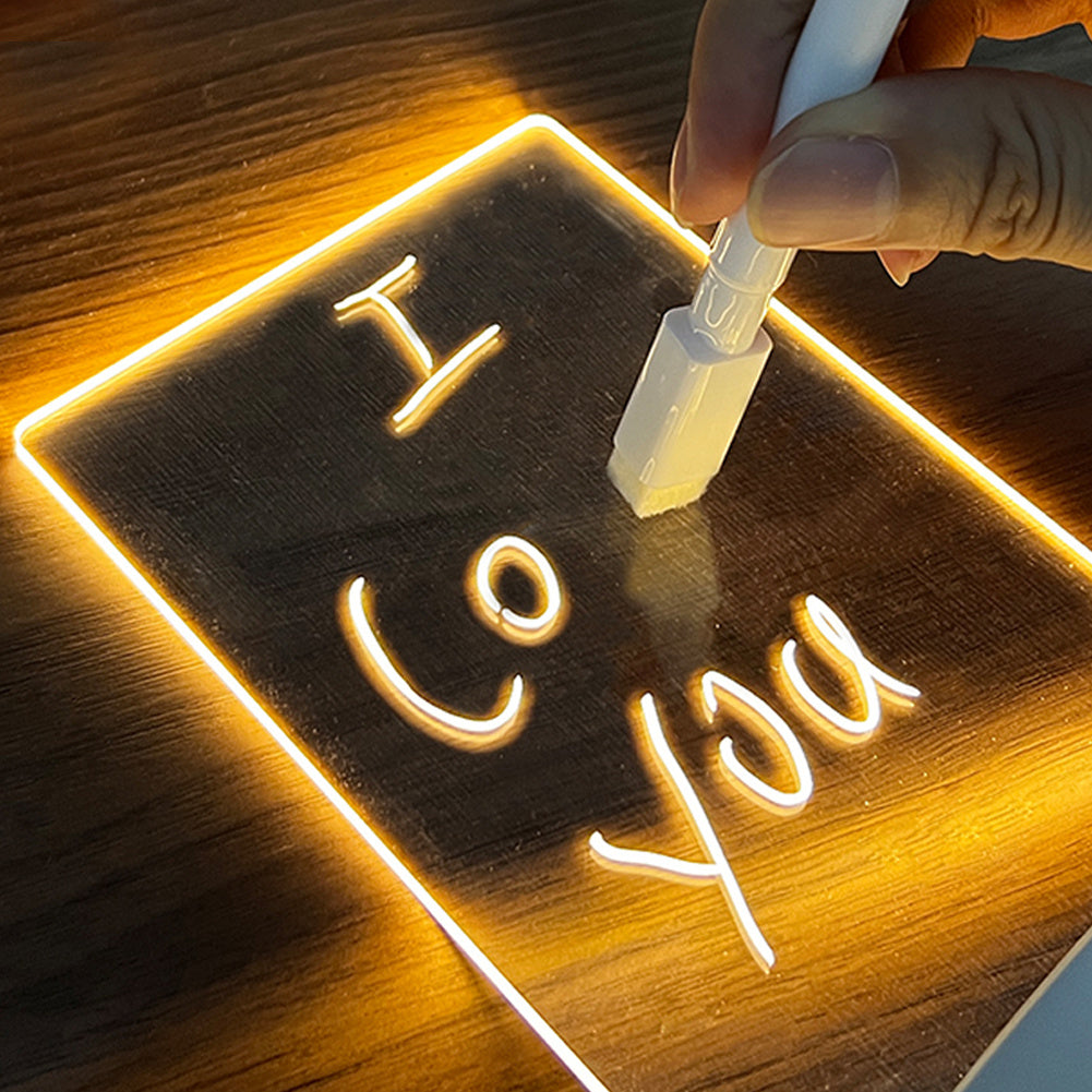 LED Light Note Board With Pen - Home Fun Home