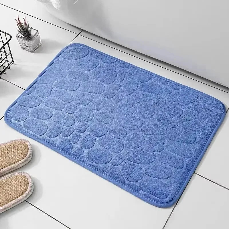 Memory Foam Cobblestone Bathroom Mat - Home Fun Home