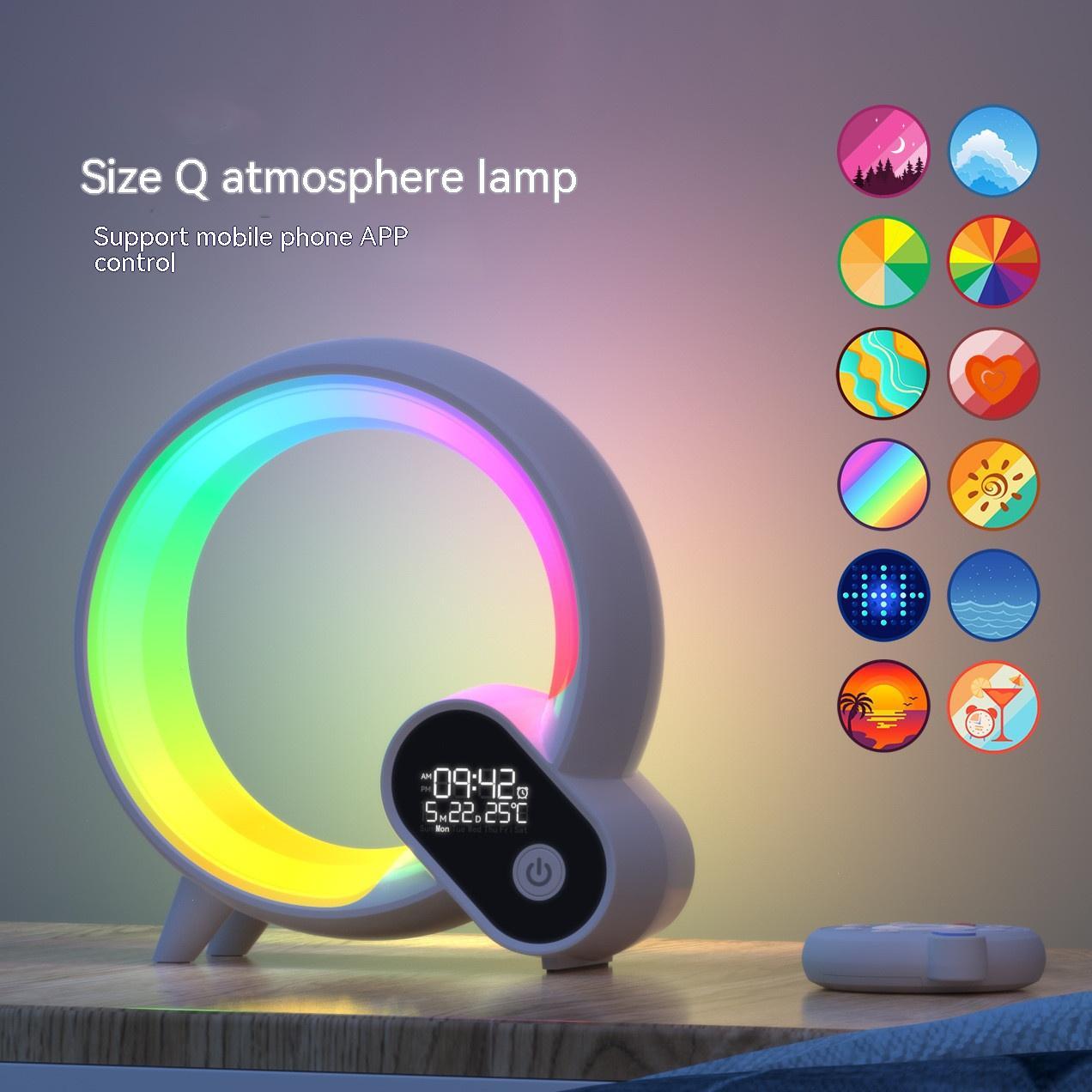 Smart Ring Light With Digital Clock - Home Fun Home